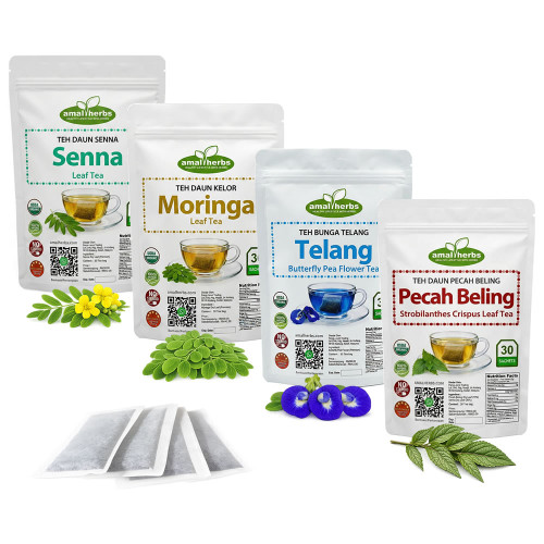 Set 4 in 1 Senna, Moringa, Telang,...