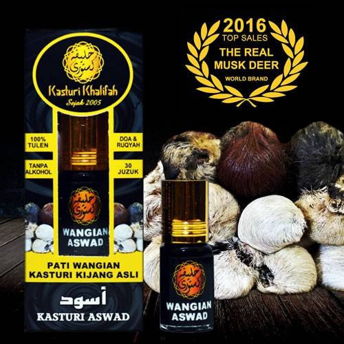 Kasturi Kijang Aswad Tulen 3.5ml Genuine Musk Deer