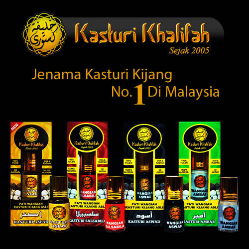 Kasturi Kijang Asfar 3.5ml Tulen Genuine Musk Deer