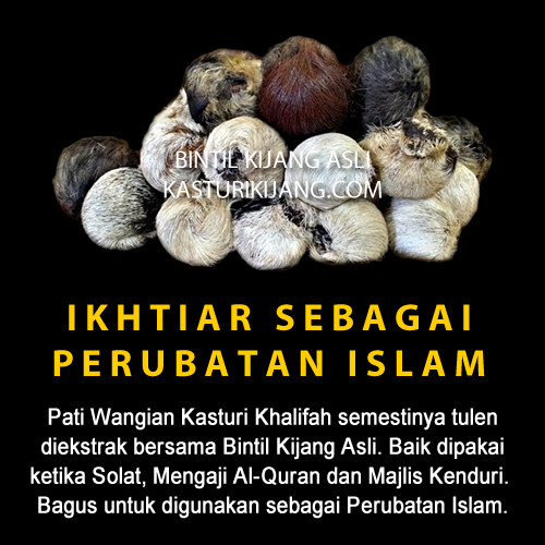 Kasturi Kijang Ambar Tulen 3 5ml Genuine Musk Deer